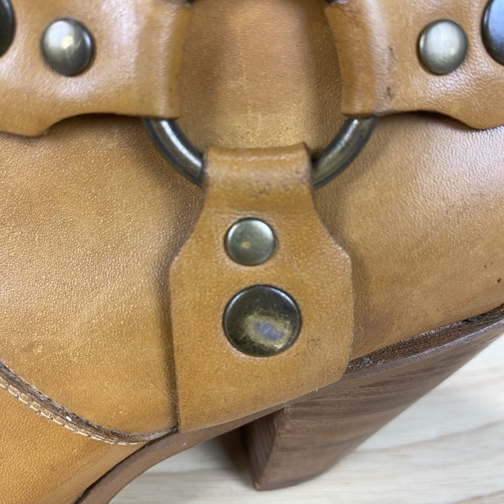 Durango Boots Women 6.5 M Brown Ankle Leather Western Cowgirl Zipper Embellished - Picture 10 of 16